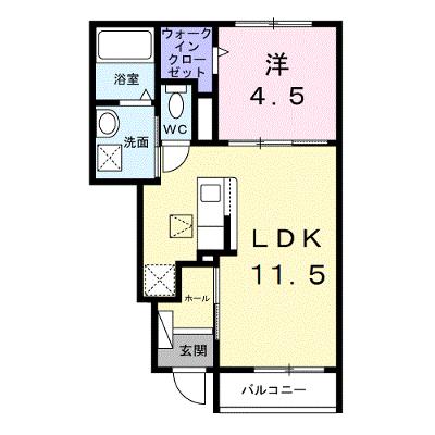 エトワール　ブランシュ 106【管理NO：1-028323601-01050】 ★家具家電は申し込み後に搬入しますの外観画像
