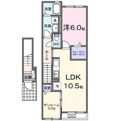 オルタンシア 202【管理NO：1-027483301-02020】 ★家具家電は申し込み後に搬入します★の外観画像