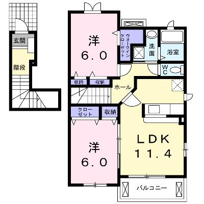 アドベントヒルズＣ 201【管理NO：1-014525703-02010】 ★家具家電は申し込み後に搬入します 2026年09月上旬入居可能の外観画像