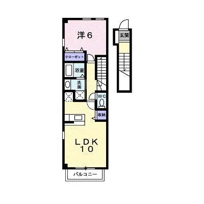 クラベールＡ 205【管理NO：1-013887401-02040】 ★家具家電は申し込み後に搬入します★の外観画像