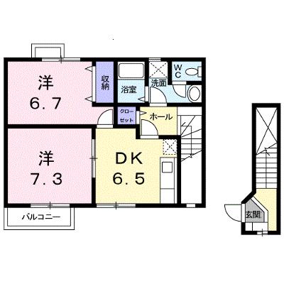 シャルマン　ジャン 203【管理NO：1-013835001-02030】 ★家具家電は申し込み後に搬入します★の外観画像