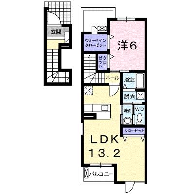 アプローズ　Ⅱ 201【管理NO：1-013046502-02010】 ★家具家電は申し込み後に搬入します 2026年08月下旬入居可能の外観画像
