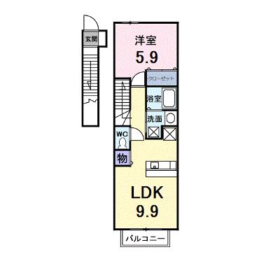 アプローズＢ 201【管理NO：1-012504701-02010】 ★家具家電は申し込み後に搬入します★の外観画像