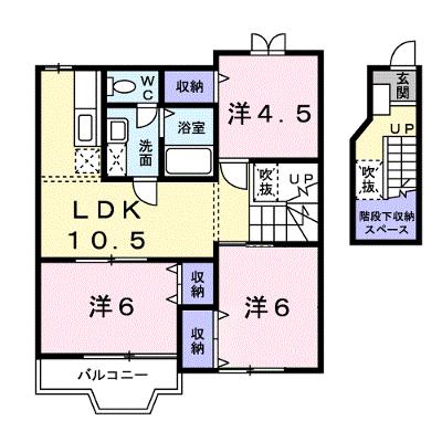 ソレア－ド 203【管理NO：1-010208801-02030】 ★家具家電は申し込み後に搬入します★の外観画像