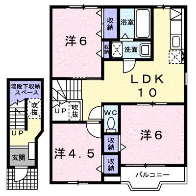 サンライズ２１ 205【管理NO：1-007725701-02040】 ★家具家電は申し込み後に搬入します★の外観画像