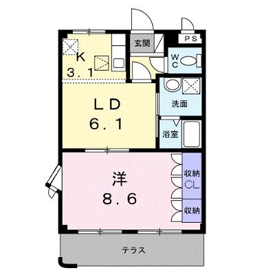 エクレセンス 106【管理NO：1-099330701-01050】 ★家具家電は申し込み後に搬入しますの外観画像