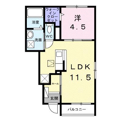 エトワール　ブランシュ 107【管理NO：1-028323601-01060】 ★家具家電は申し込み後に搬入しますの外観画像