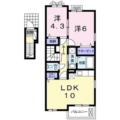 グラッチェ弐番館 201【管理NO：1-023370501-02010】 ★家具家電は申し込み後に搬入します★の外観画像
