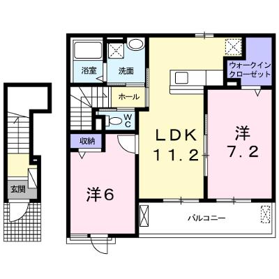 トレインビュー船穂Ａ 202【管理NO：1-022627601-02020】 ★家具家電は申し込み後に搬入します★の外観画像
