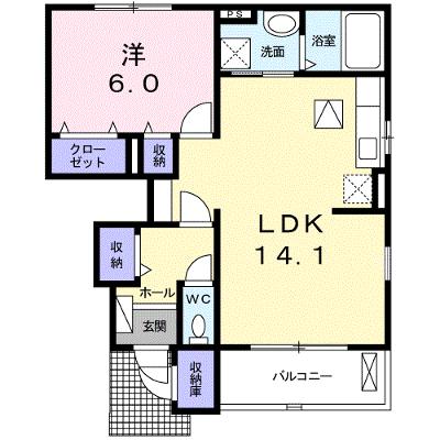 アンジュ　エール 103【管理NO：1-020399501-01030】 ★家具家電は申し込み後に搬入します★の外観画像