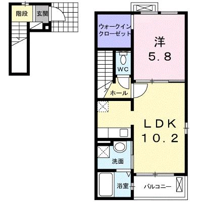 フォルトゥーナ 201【管理NO：1-018039001-02010】 ★家具家電は申し込み後に搬入します★の外観画像