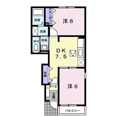 カーサ・サンリットＢ 105【管理NO：1-014637801-01040】 ★家具家電は申し込み後に搬入します★の外観画像