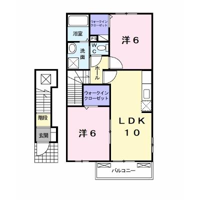 レバータⅡ　Ｂ 205【管理NO：1-014622402-02040】 ★家具家電は申し込み後に搬入します★ ★2026年12月下旬入居可能★の外観画像