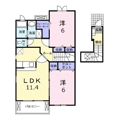 アドベントヒルズＣ 205【管理NO：1-014525703-02040】 ★家具家電は申し込み後に搬入しますの外観画像