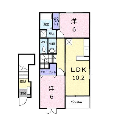 オーブリー金光　Ｃ 203【管理NO：1-013900501-02030】 ★家具家電は申し込み後に搬入しますの外観画像