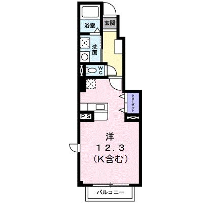 チアフルホームＣ 102【管理NO：1-012187903-01020】 ★家具家電は申し込み後に搬入します★の外観画像