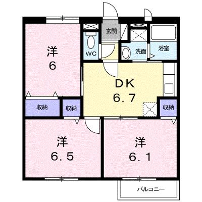 エルディムボナールＢ 103【管理NO：1-010332502-01030】 ★家具家電は申し込み後に搬入しますの外観画像