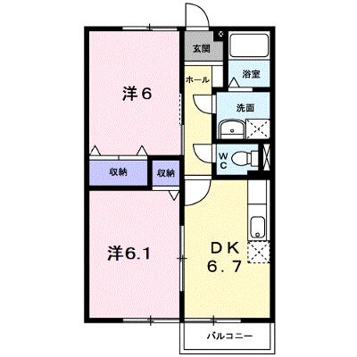 ヴィラ・エバーグリーン 202【管理NO：1-009772001-02020】 ★家具家電は申し込み後に搬入します★の外観画像