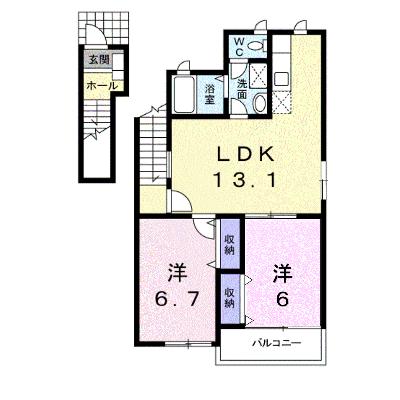 リュミエール 201【管理NO：1-007495101-02010】 ★家具家電は申し込み後に搬入します★の外観画像