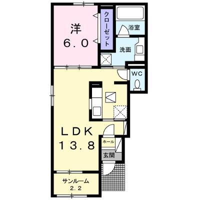 メゾン・アベニール 101【管理NO：1-022176901-01010】 ★家具家電は申し込み後に搬入します★の外観画像