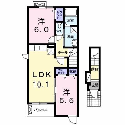 フォレスト・ハハキＣ 201【管理NO：1-020852403-02010】 ★家具家電は申し込み後に搬入します★の外観画像