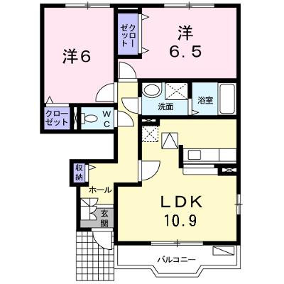 ミルキー・ウェイＡ 102【管理NO：1-012931301-01020】 ★家具家電は申し込み後に搬入しますの外観画像