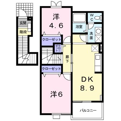 ワイフラットＡ 202【管理NO：1-009787601-02020】 ★家具家電は申し込み後に搬入します★の外観画像
