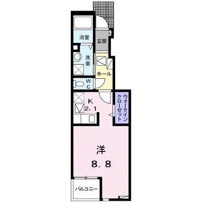 リード・ブロッサム　Ｂ 103【管理NO：1-027425302-01030】 ★家具家電は申し込み後に搬入します★の外観画像