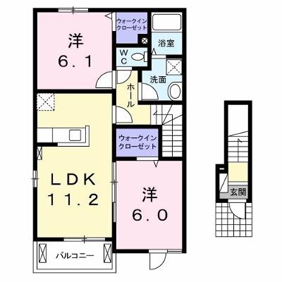 ラ・フォルテⅡ 201【管理NO：1-020360302-02010】 ★家具家電は申し込み後に搬入します★の外観画像