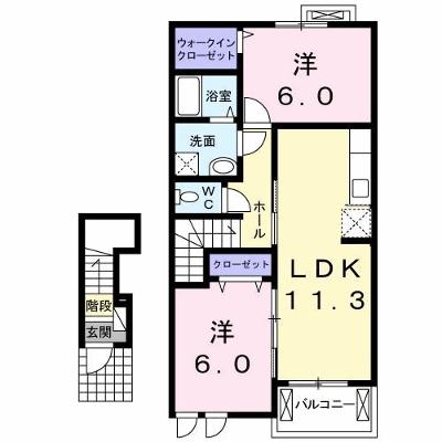 リール　リジェールⅠ 202【管理NO：1-017170201-02020】 ★家具家電は申し込み後に搬入します 2026年07月中旬入居可能の外観画像