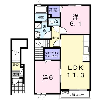 サフラン 202【管理NO：1-016501501-02020】 ★家具家電は申し込み後に搬入します★の外観画像
