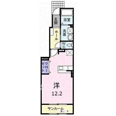 ラック　ヴィラⅡ　Ｃ 103【管理NO：1-014983703-01030】 ★家具家電は申し込み後に搬入します★の外観画像