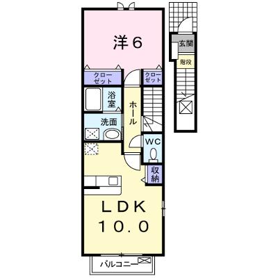 ファーストヒストリーＣ 201【管理NO：1-014709701-02010】 ★家具家電は申し込み後に搬入しますの外観画像