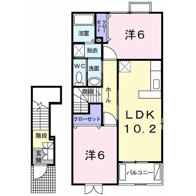 カプリス・ノヴァＢ 204【管理NO：1-012662802-02040】 ★家具家電は申し込み後に搬入します★の外観画像
