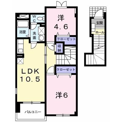 アルエット・シエル 202【管理NO：1-012536101-02020】 ★家具家電は申し込み後に搬入しますの外観画像