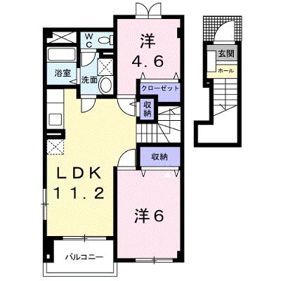 ヴィラフリーデンＣ 204【管理NO：1-011386803-02040】 ★家具家電は申し込み後に搬入します★の外観画像