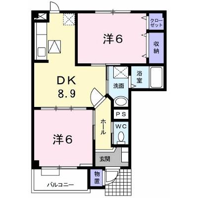 メゾン・エスポワール　Ⅱ 102【管理NO：1-010263902-01020】 ★家具家電は申し込み後に搬入しますの外観画像