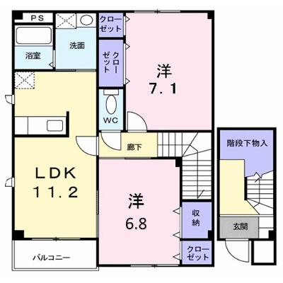 ペニーレイン 201【管理NO：1-010158301-02010】 ★家具家電は申し込み後に搬入します★ ★2026年09月下旬入居可能★の外観画像