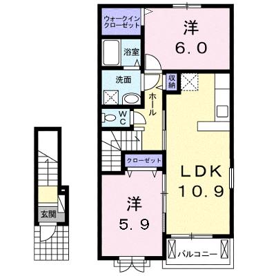 リューナ　Ｂ 205【管理NO：1-021994102-02040】 ★家具家電は申し込み後に搬入します★の外観画像