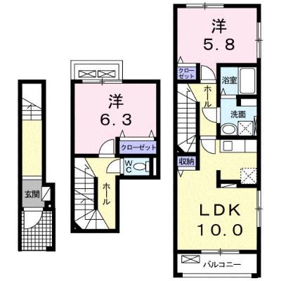 エレガントヴィエⅧ 203【管理NO：1-021090901-02030】 ★家具家電は申し込み後に搬入します★の外観画像