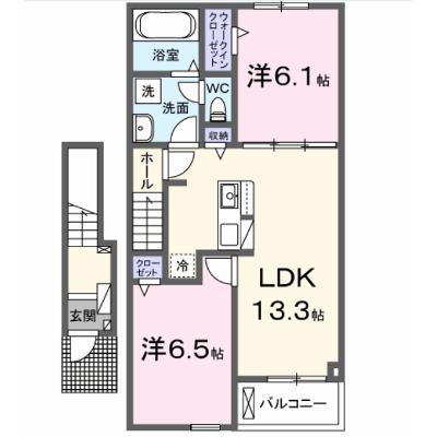 グラース・ソレイユ 203【管理NO：1-027570101-02030】 ★家具家電は申し込み後に搬入します★ ★2026年11月中旬入居可能★の外観画像