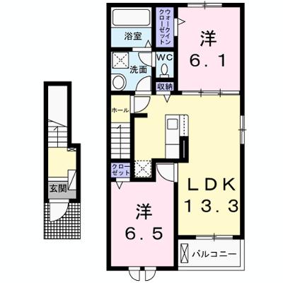テルミアース　Ⅱ 204【管理NO：1-026893302-02040】 ★家具家電は申し込み後に搬入します★の外観画像
