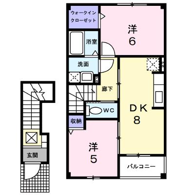Ｓｏｕｌ　ｔｏ　Ｓｏｕｌ　Ｂ 205【管理NO：1-013505402-02040】 ★家具家電は申し込み後に搬入しますの外観画像