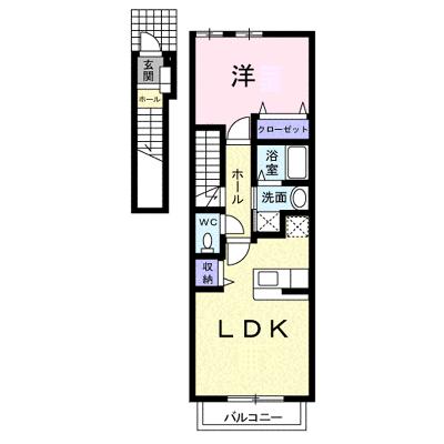 デフィ・チョーＢ 202【管理NO：1-012825302-02020】 ★家具家電は申し込み後に搬入しますの外観画像