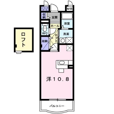 シャンポールＡ 402【管理NO：1-011918601-04020】 ★家具家電は申し込み後に搬入します★の外観画像