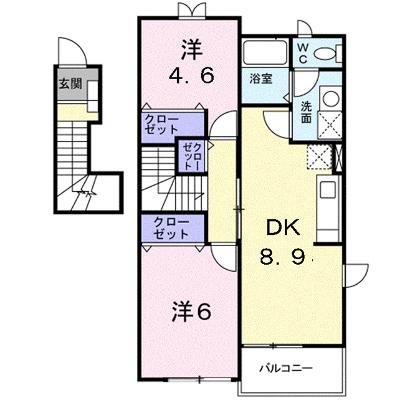 ウエストサンＡ 201【管理NO：1-010991801-02010】 ★家具家電は申し込み後に搬入しますの外観画像