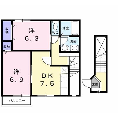 アスティオス 202【管理NO：1-009308101-02020】 ★家具家電は申し込み後に搬入します★の外観画像