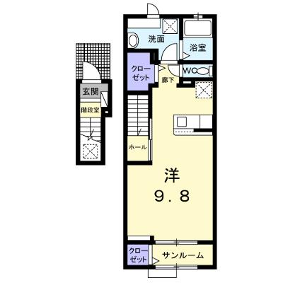 ラフレシールＭ 202【管理NO：1-027662401-02020】 ★家具家電は申し込み後に搬入します 2026年08月下旬入居可能の外観画像