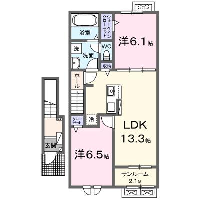 カルム八雲　Ⅱ 202【管理NO：1-027511102-02020】 ★家具家電は申し込み後に搬入します★の外観画像