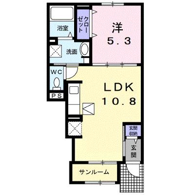Ｊ－シャモニー　スロープ　Ⅱ 105【管理NO：1-027237602-01050】 ★家具家電は申し込み後に搬入します 2026年09月中旬入居可能の外観画像